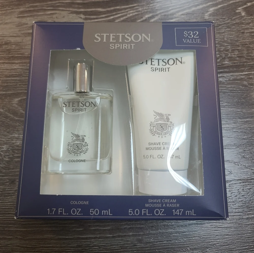 Stetson Spirit 1.7fl oz. Cologne And 50 fl oz. Shave Cream Gift Se - Picture 3 of 3